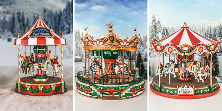 Welches Karussell ist das beste? LEMAX Christmas Cheer Carousel, Santa Carousel oder The Grand Carousel?