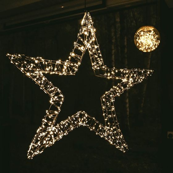 Kaufen Sie Weihnachtsbeleuchtung Stern 3D | 800 LEDs | Extra warmweiß