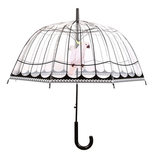 Esschert Design | Regenschirm Transparent | Kakadu| Ø83 cm