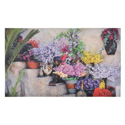 Esschert Design | Fußmatte Blumen | Gummi | 75x45 cm