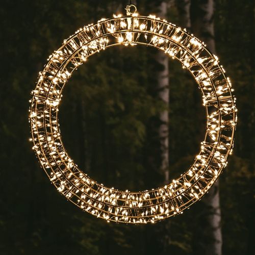 Weihnachtsbeleuchtung Kranz | 800 LEDs | Extra warmweiß