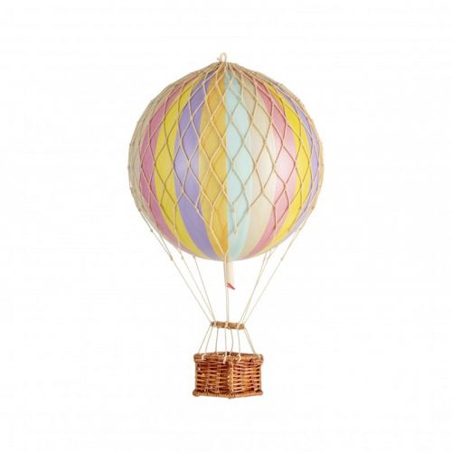 Modell Heißluftballon | Pastell-Regenbogen gestreift | Travels Light - Ø 18 cm