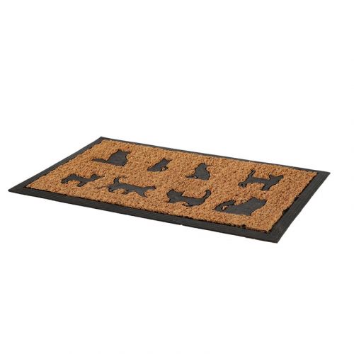 Esschert Design | Fußmatte Katzen | Gummi und Kokos | 60x40cm