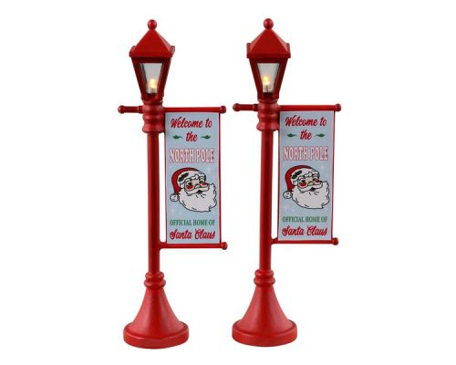 LEMAX North Pole Lamppost | Set Of 2