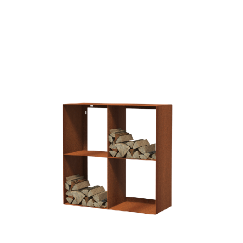 Forno Holzlagerung quadratisch | 100x100x40 cm