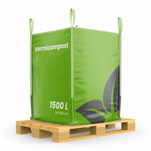 Organifer - Wurmkompost - Vermikompost (Big Bag 1500 Liter – für 1500 m2)