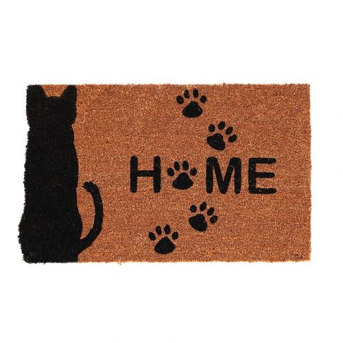 Esschert Design | Fußmatte Katze und Home | Kokos | 75x45 cm