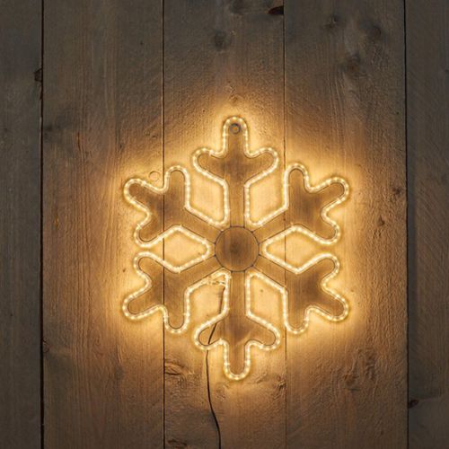 SMD Schneeflocke | 42X38cm | 270LED | Warmweiß | 5M Zuleitung | IP44 Trafo | Anna's Collection
