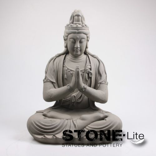 Buddha Kwan Yin | Grau | 44x59 cm
