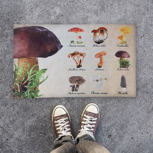 Esschert Design | Fußmatte Pilze | Gummi | 75x45 cm