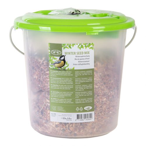 Esschert Design | Vorratseimer mit Futter und Kelle | 5,5 L