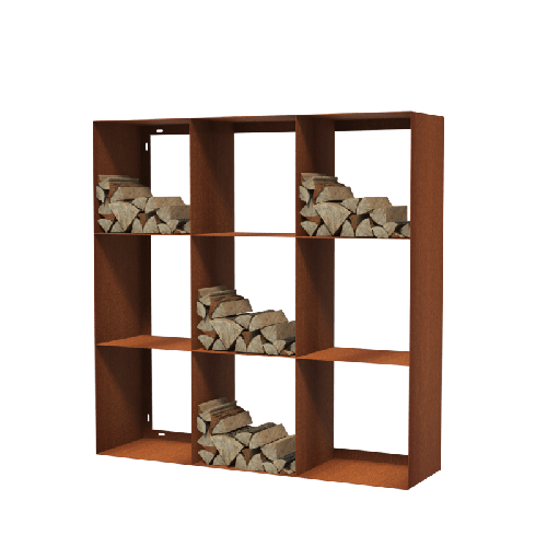 Forno Holzlagerung quadratisch | 150x150x40 cm