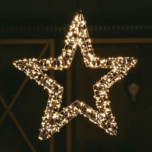 Weihnachtsbeleuchtung Stern 3D | 1200 LEDs | Extra warmweiß