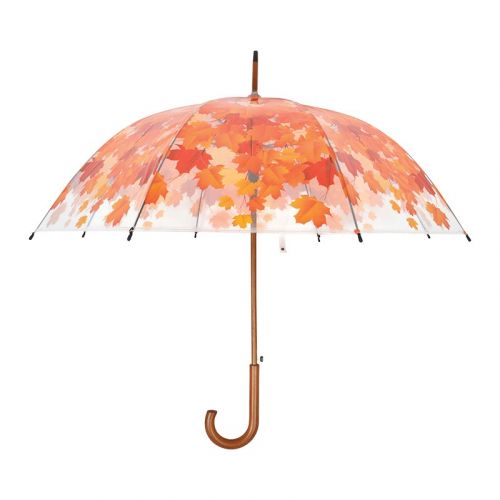 Esschert Design | Regenschirm Transparent | Baumkrone Orange | Ø95 cm