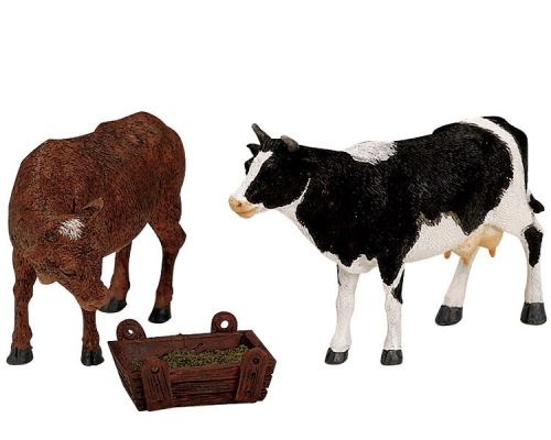 LEMAX Feeding Cow & Bull | Set Of 3