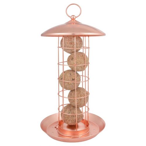 Esschert Design | Vogelfuttersilo Meisenknödel | Kupfer | Ø16 x H 30 cm