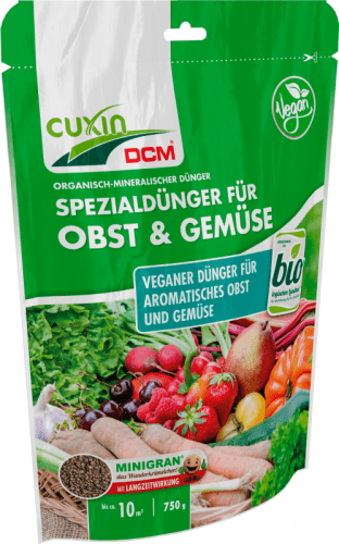 CUXIN DCM | Spezialdünger für Obst & Gemüse | 750 g für 10m²