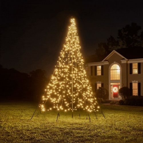 Fairybell Weihnachtsbaum | 400 cm | 640 LED | Warmweiß mit Funkeln | inkl. Mast