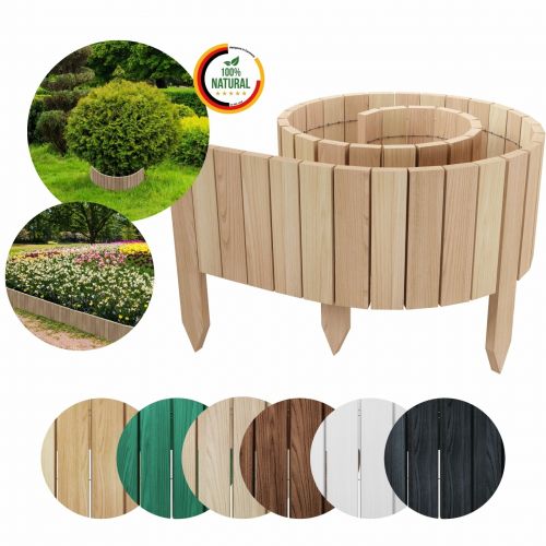 Floranica Flexibler Rasenkante | 100 x 40 cm | Unbehandelt