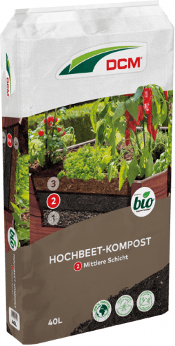 CUXIN DCM | Hochbeet-kompost Mittlere Schicht | 40 L