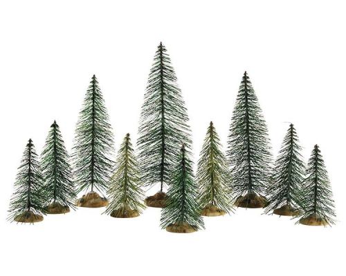 LEMAX Needle Pine Trees | Set Of 10