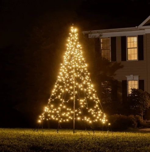 Fairybell Weihnachtsbaum | 300 cm | 480 LED | Warmweiß mit  Funkeln | inkl. Mast