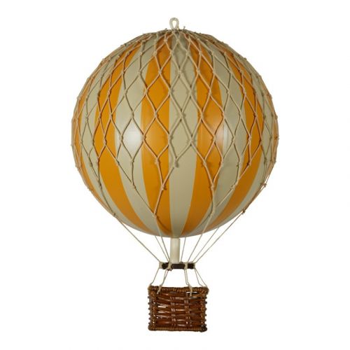Modell Heißluftballon | Orange-elfenbein gestreift | Travels Light - Ø 18 cm