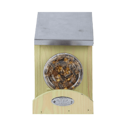 Esschert Design | Eichhörnchen Erdnussbutterhaus | Holz | 12x24x18 cm