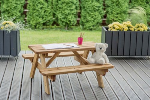Kinder Picknick-Tisch Mini | Braun