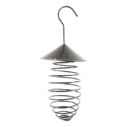 Esschert Design | Futterfeder mit Dach | Metall | Grün | 25x11 cm 
