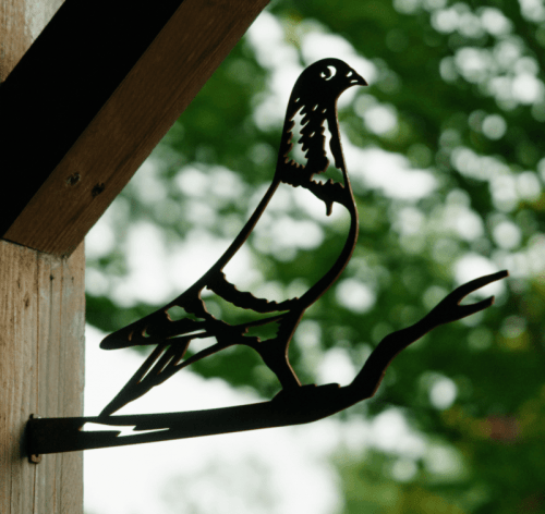 Brieftaube aus Cortenstahl | Lebensgroße Gartenstatue
