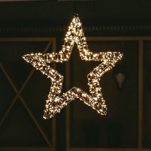 Weihnachtsbeleuchtung Stern 3D | 800 LEDs | Extra warmweiß