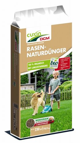 CUXIN DCM | Rasen-Naturdünger | 10,5 kg für 230m²