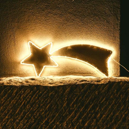 Outdoor Weihnachtsbeleuchtung Sternschnuppe | 180 LEDs | Warmweiß