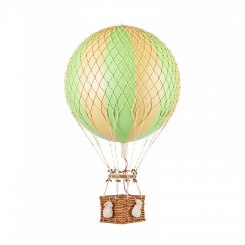 Modell Heißluftballon | Grün-gelb gestreift | Royal Aero - Ø 32 cm