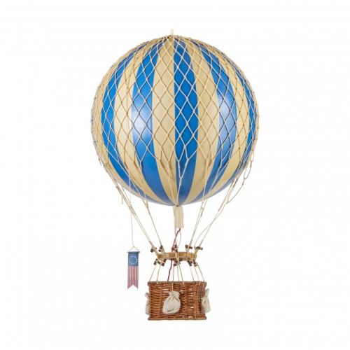 Modell Heißluftballon | Blau gestreift | Royal Aero - Ø 32 cm