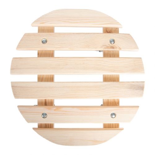 Esschert Design | Pflanzenroller Rund | Holz | Ø38 x H 11 cm