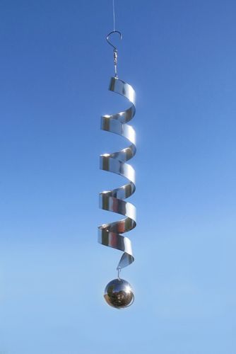 Medium Mirror | Windspiel Driller Spirale | Edelstahl | 44x6,5 cm