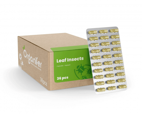 Organifer - Leaf Insects Blattinsekten Kapseln – 36 Stück