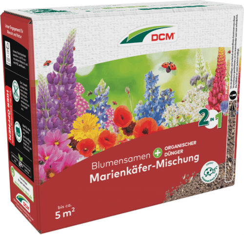 CUXIN DCM | Blumensamen Marienkäfer-Mischung | 265 g für 5m²