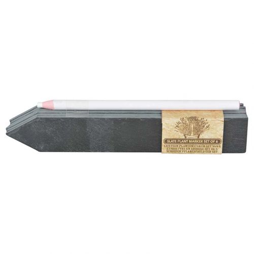 Esschert Design | Pflanzschild | Schiefer | 6er Set | 20x3 cm