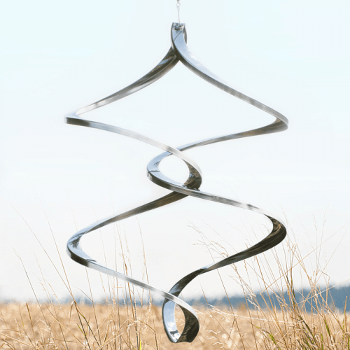 Medium Mirror | Windspiel Double Dancer | Edelstahl | 30x40 cm