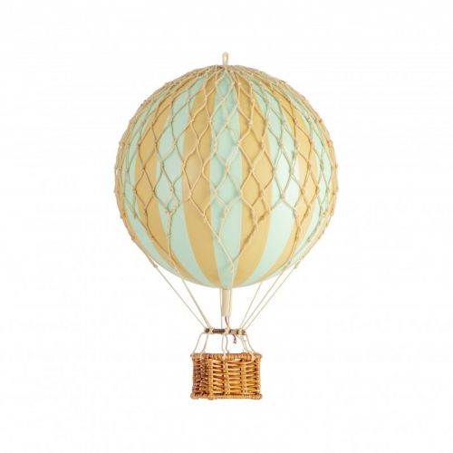 Modell Heißluftballon | Mintgrün gestreift | Travels Light - Ø 18 cm