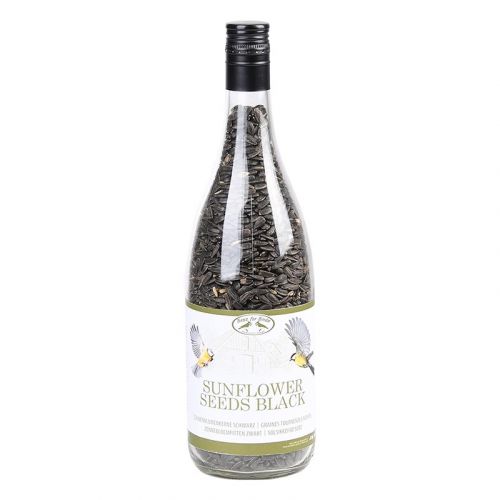 Esschert Design | Sonnenblumenkerne in Weinflasche | 625 g