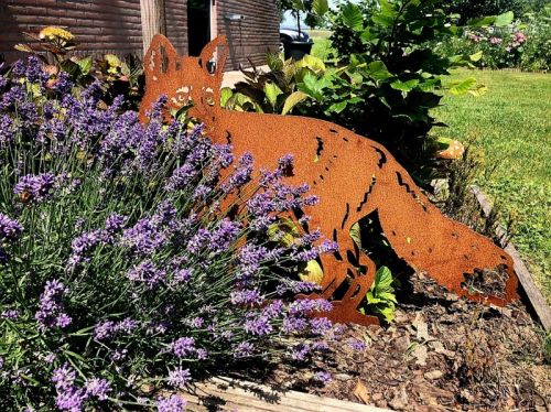 Silhouette Fuchs garten | Cortenstahl | Gartendekoration