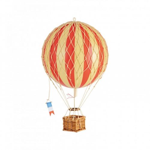 Modell Heißluftballon | Rot gestreift | Travels Light - Ø 18 cm