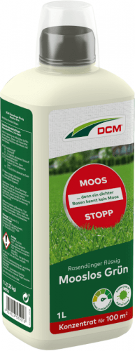 CUXIN DCM | Rasendünger Mooslos grün | 1 L für 100m²