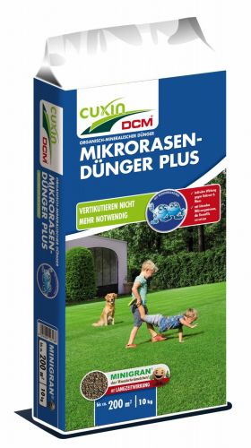 CUXIN DCM | Mikrorasen-Dünger Plus | 10 kg für 200m²