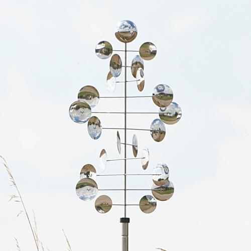 Medium Mirror | Windspiel Saxophone mit Bodenstab | Edelstahl | 60x40 cm