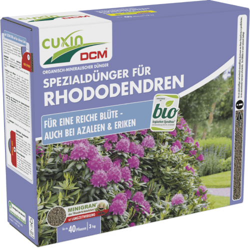 CUXIN DCM | Spezialdünger für Rhododendren | 3 kg für 40 Pflanzen